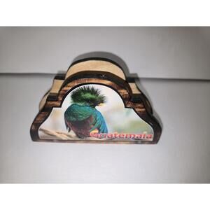 Wooden Napkin Holder – Guatemala Souvenir Table Décor